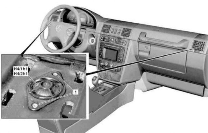 Дэталі ўстаноўкі ВЧ дынамікаў