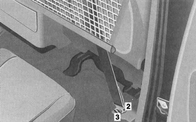 A biztonsági háló alsó szélének rögzítésére szolgáló alkatrészek (első ülések mögé szerelve - az…