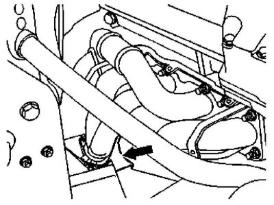 111 Series Engine Exhaust Manifold Support Bracket Location
