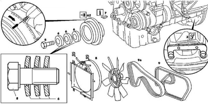 111 Series Engine Torsional Vibration Damper/Drive Belt Pulley Installation Details