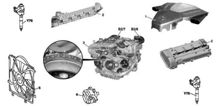 628-as sorozatú motor vezérműtengely beszerelésének részletei