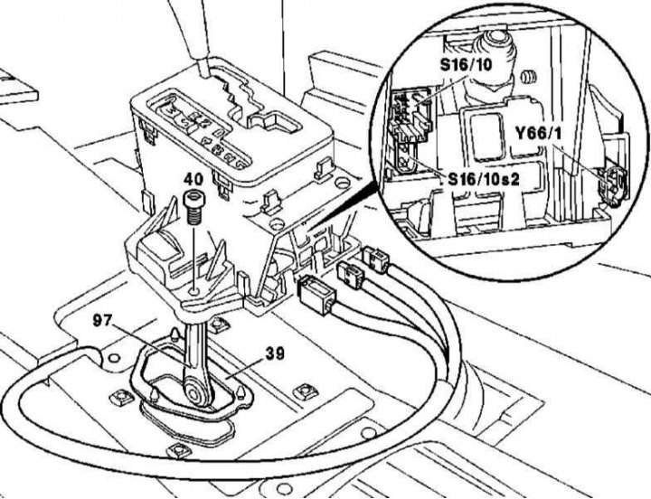 Details of installation of the selector module on models produced up to 31.08.99 (without…