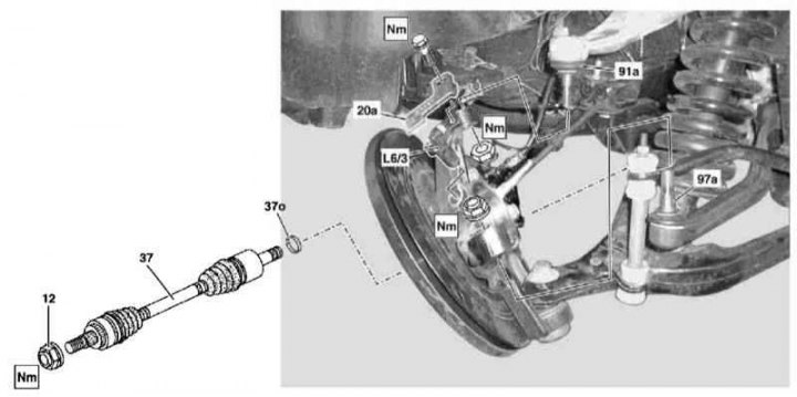 Rear Drive Shaft Installation Details