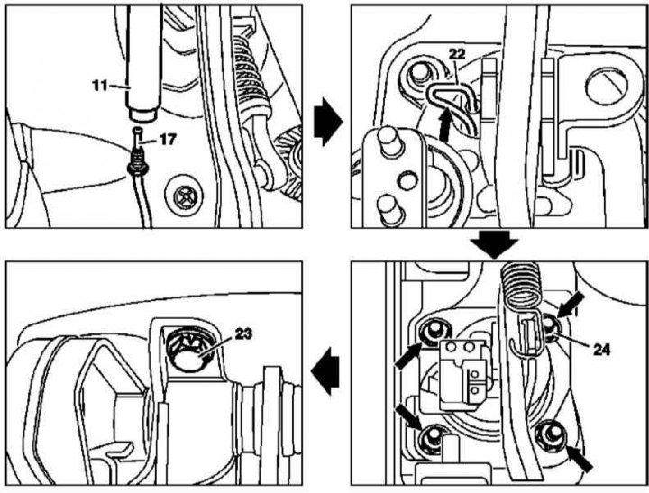 Деталі установки педального вузла