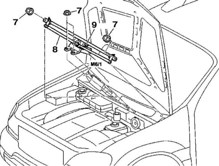 61 61 085 Снятие и установка / замена правого рычага стеклоочистителя (сторона п