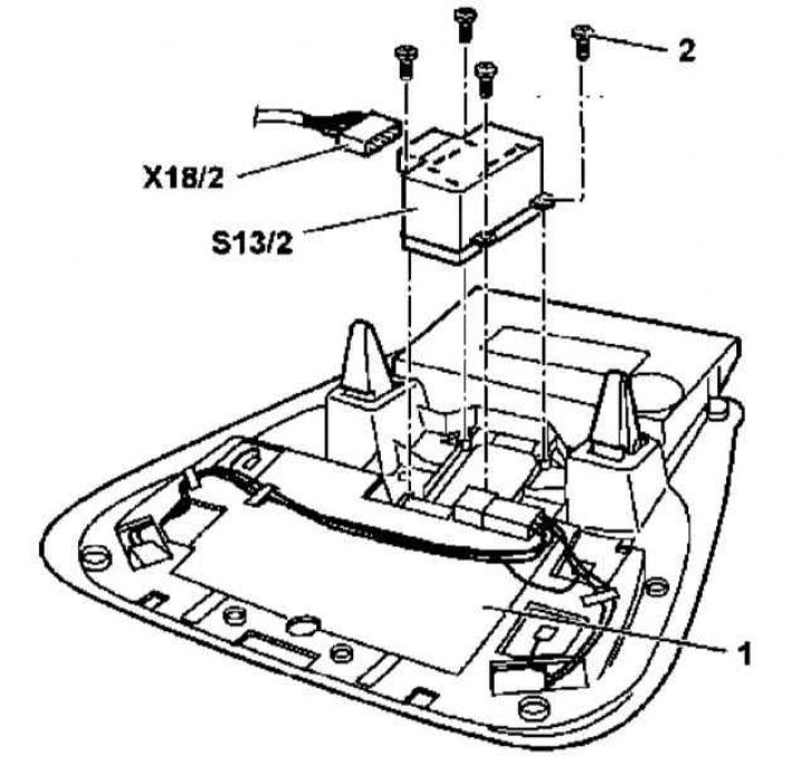 Details of the installation of the control switch for the operation of the electric drive of the…