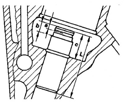 Направляющая втулка из цветного металла (двигатели М104.990 первой версии)