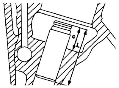 Металлическая направляющая втулка двигателя М104.990 (второй версии) и М104.944/994