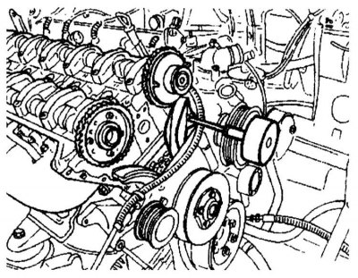 5. Remove the guide lever pin or sliding lever pin using a puller.