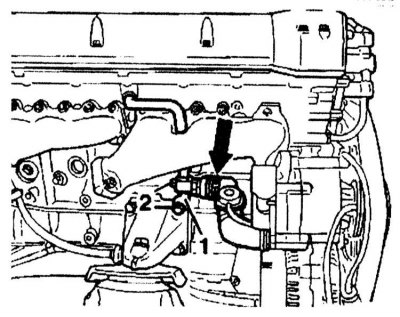 12. Loosen the bolts securing the exhaust system to the exhaust manifold flange. 13. Disconnect the…