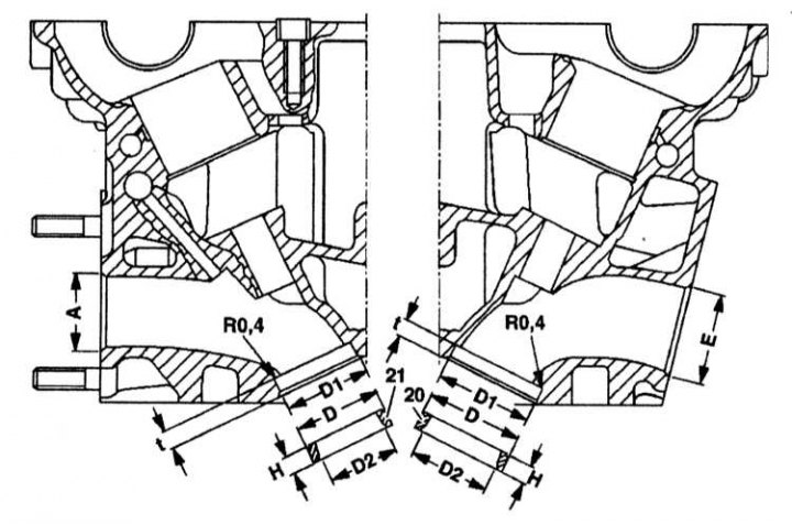 Замена колец седел клапанов (Мерседес-Бенц W140 1991-1998: Силовой ...