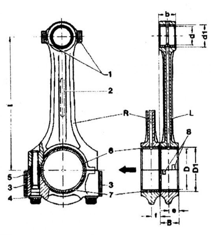 Connecting rod dimensions