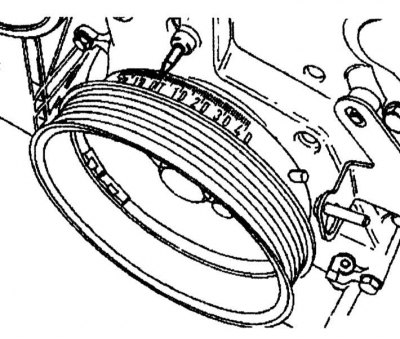 Caution! Do not rotate the engine crankshaft by the camshaft sprocket bolt or in the direction…