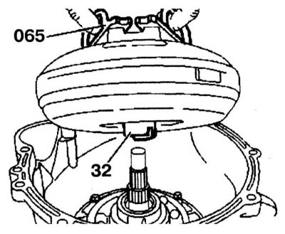 1. Lubricate the flange (32) with Molykote.