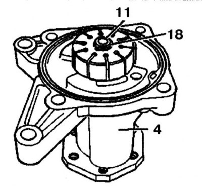 5. Remove the pressure plate (3) and cam insert (6).
