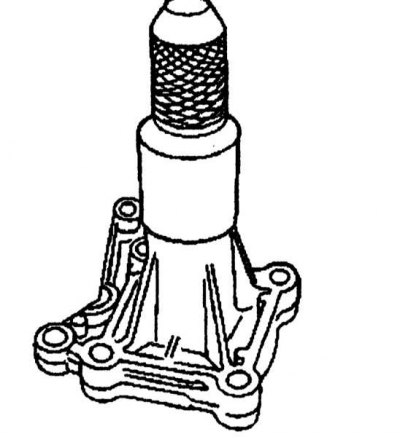 5. Install the new seal into the flange using a drift.