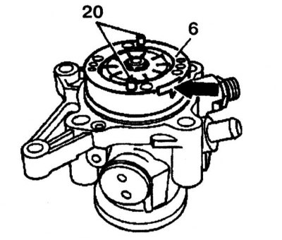 6. Remove the cam insert (6), check the contact surface of the pressure plate, as well as the…