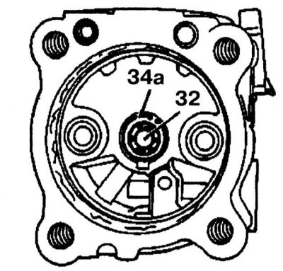 20. Remove the retaining ring (34a). When removing the retaining ring, make sure that the pump body…