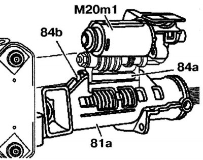 2. Rögzítse a zárószerkezetet (84b).