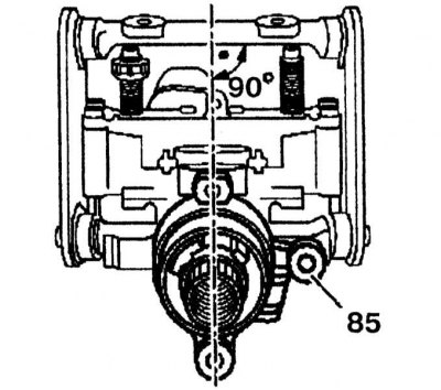 1. Fix the bracket (85) as shown in the illustration (73a) and install it with two holes at an…
