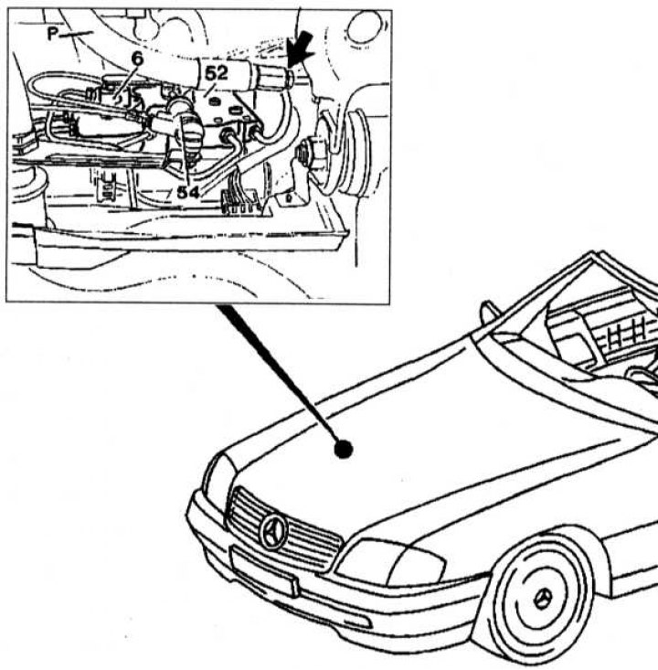 Location of the front suspension clearance adjuster