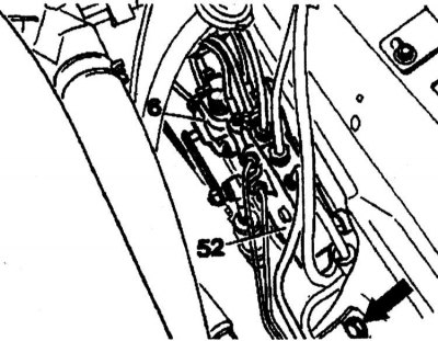 3. Remove the bracket (arrow) on the side beam - on models with M119 and M120 engines, you must…