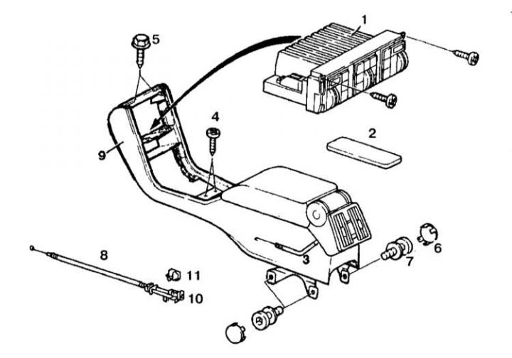 Center console installation details