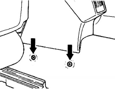 6. Move the front seats forward. Remove the left and right covers on the tunnel. 7. Remove the…