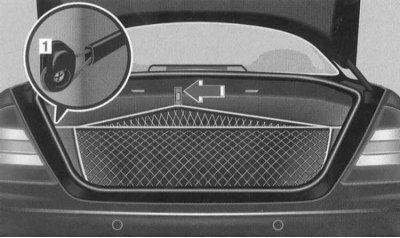 Csomagvédő háló a csomagtartóban