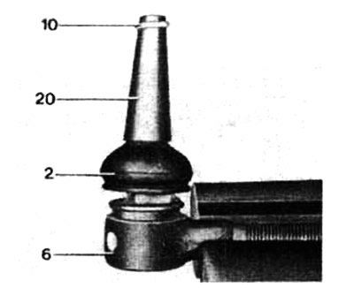 Fill the ball joint with multi-purpose grease (for example, SHELL Retinax A).